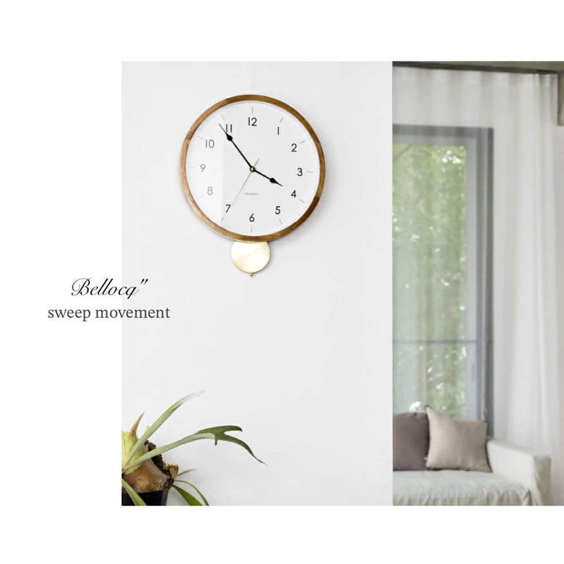 Bellocq / べロック ウッドクロック / 振り子時計 / 北欧モダン / 海外