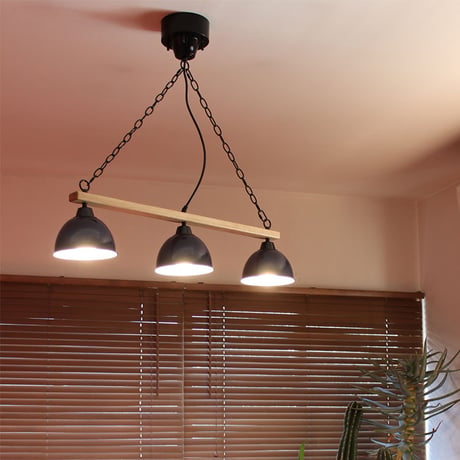 BRID GENDER WOOD ROD 3BULB PENDANT LAMP / E26/60W 普通白熱球付属 / ジェンダー ウッド ロッド 3灯ペンダントランプ