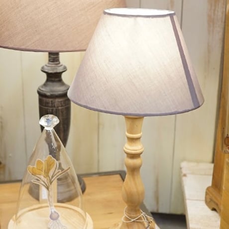 WOOD TABLE LAMP / ナチュラルウッド , ホワイトウッド / アンティークスタイル テーブルランプ / E26 / LED電球対応