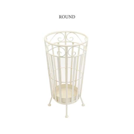 SALON DE  JARDIN / umbrella stand / 傘立て / アンティークホワイト /  アンブレラスタンド / round , square