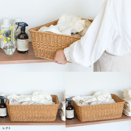 OVAL 'N' RECT NATURAL BASKET / 暮らしのさまざまなシーンで活躍するオーバルバスケットとレクトバスケット / ナチュラルナイール