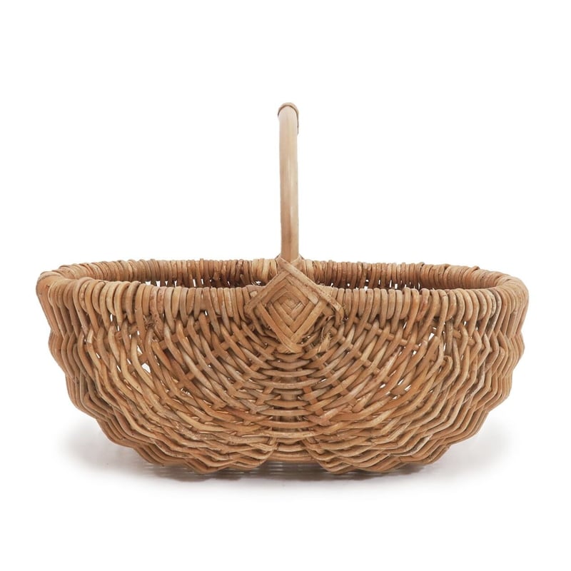 ラタンと金属の美しいデザインのバスケット THE AROROG PANIER BASKET / ラタン素材のナチュラルバスケット