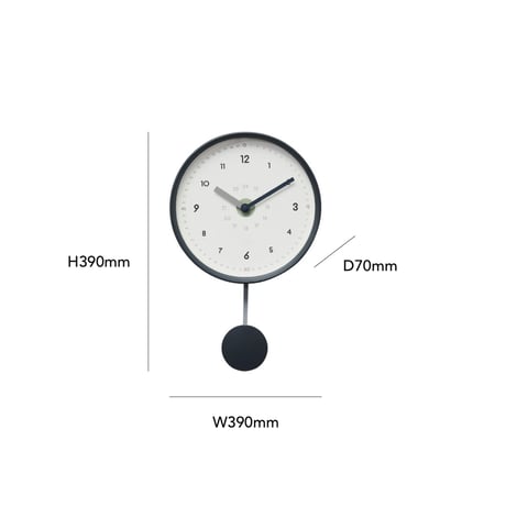 WALL CLOCK / ポップでユニークなおしゃれかわいい振り子時計/ GRAY , NAVY