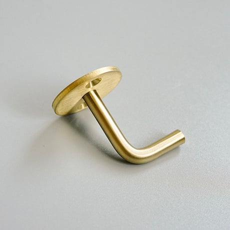 Brass Wall Hook Round / ブラス（真鍮）ラウンドフック / 2個セット