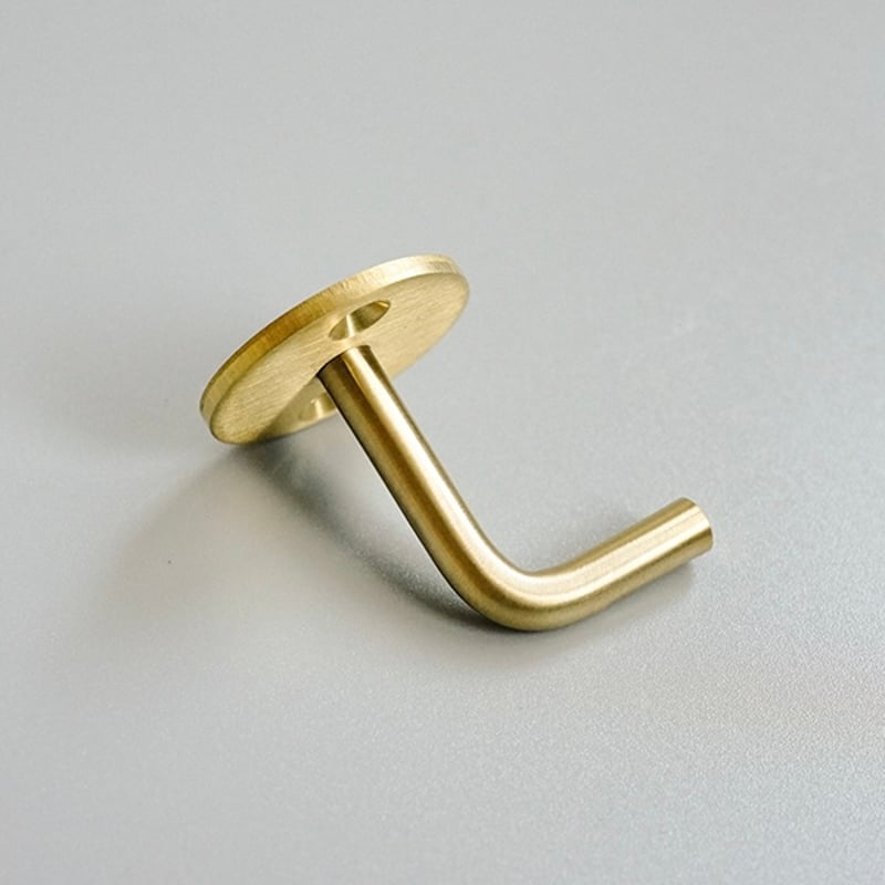 Brass Wall Hook Round / ブラス（真鍮）ラウンドフック / 2個セット