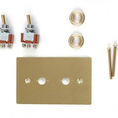 AXCIS 真鍮プレートスイッチ 2 / BRASS SWITCH PLATE / HS2336