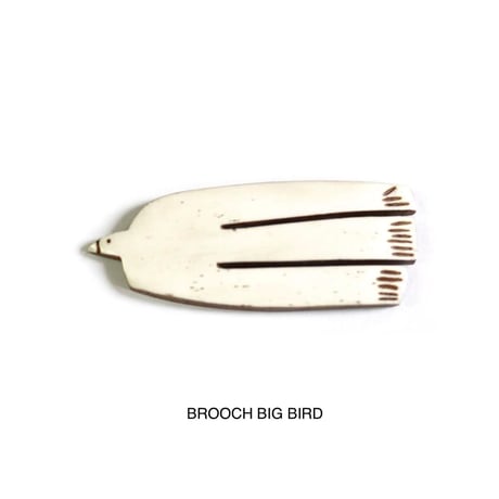 BROOCH by AXCIS / ボーン 水牛 / BIRD / BIG BIRD / CROSS / 洋服やバッグのアクセントに ほっこり可愛いボーン ブローチ