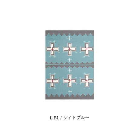 ART WORK STUDIO / NATIVE RUG ▷Cross / ラグ / リビングラグ / オールシーズン / ネイティブ柄 / size L 2000×1400×10mm