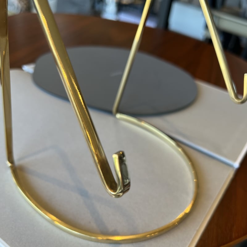 インテリアに映える 割れない スタンドミラー / BRASS STAND