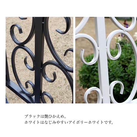 IRON BENCH / リラックス感を生み出し雰囲気を上げてくれるアイアンベンチ / IVORY WHITE , BLACK
