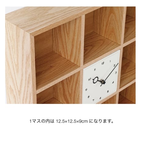 Norrby stand clock / ウッドシェルフと時計がひとつになった家具のような置き時計 / 北欧 / ナチュラル