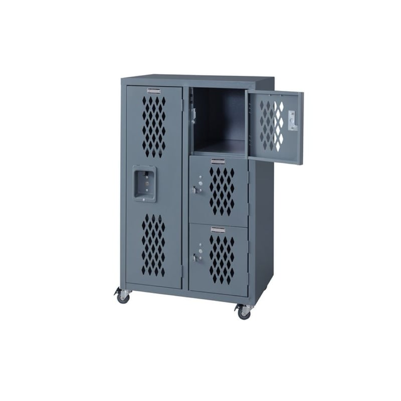 Locker chest 04 / IVORY , GRAY / ロッカーをイメージしたインダ
