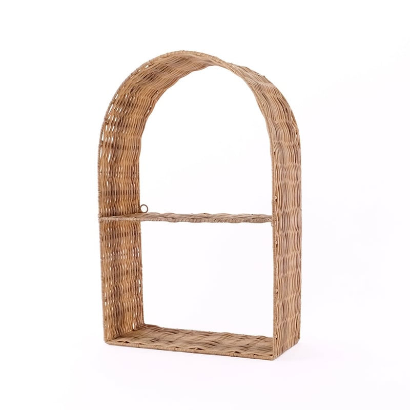 新品未使用 アーチ型 洗える 壁掛け飾り棚 完売品 ARCH WALL SHELF / おしゃれに飾るアーチ型の壁面収納 / ナチュラル