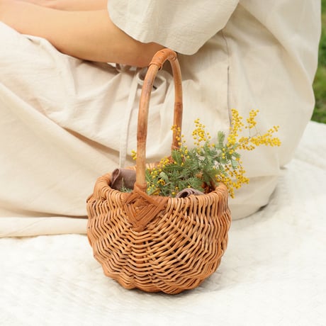 THE AROROG PANIER BASKET / ラタン素材のナチュラルバスケット /  S , M , L / 収納カゴ / ラタンバスケット
