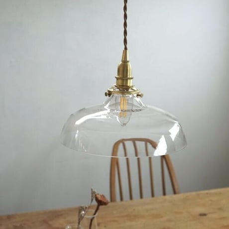 AXCIS ガラスペンダントライト / ガラスシェード BUMP バンプ / 真鍮灯具 ペンダント E26用 BR 60cm , 100cm / LED電球対応 / シーリングカバー無し / 電球なし
