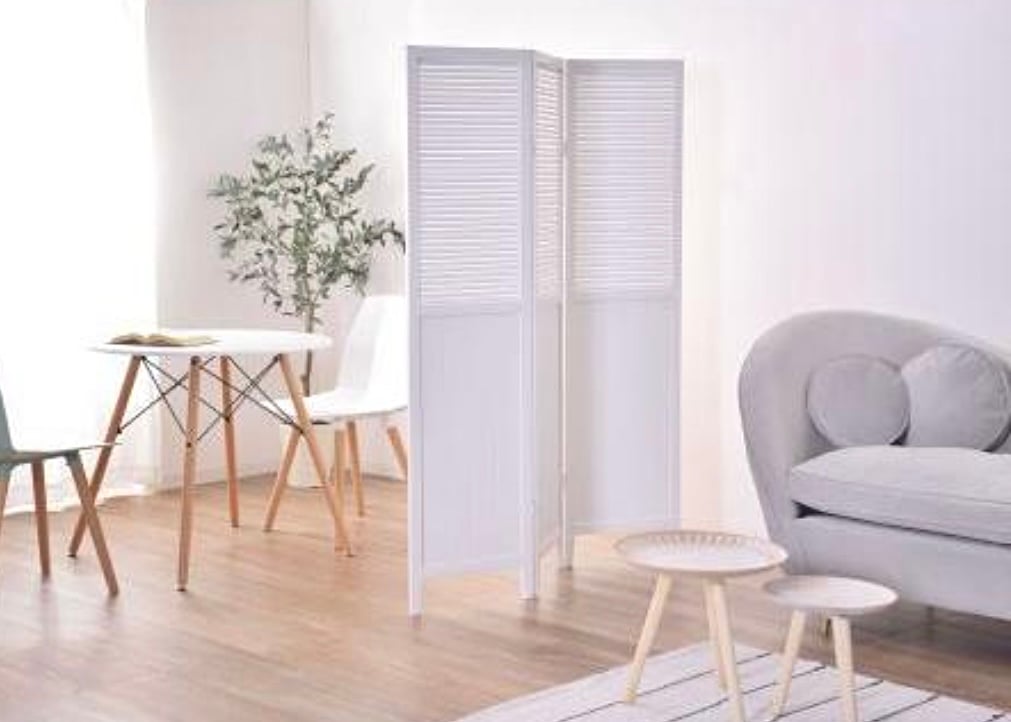 WHITE SCREEN 03 PINE WOOD / シンプルに映えるホワイトのパーテーショ
