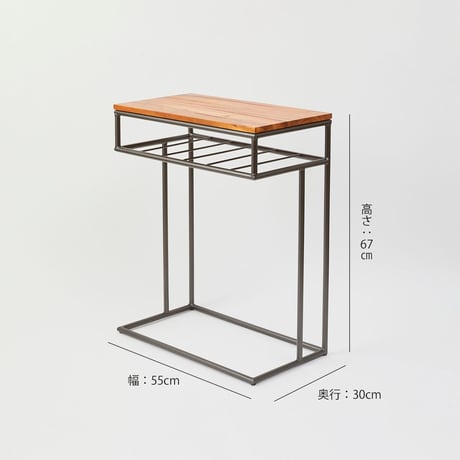 WOOD+IRON WIDE SIDE TABLE / ライフスタイルを快適にお部屋に合わせやすいサイドテーブル / shesayの家具