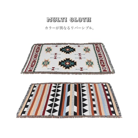 JACQUARD MULTI CLOTH / 01.NAVAJO  02. NATIVE / S , Lサイズ / アクセントクロス DULTON