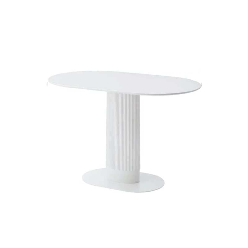 OVAL DINING TABLE / シンプルなオーバル天板 / 白が洗練された空間に