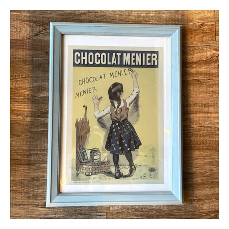ART FRAME  / A3 フレーム /  B4 POSTER / CHOCOLAT MENIER PARIS FRANCE / ヴィンテージインテリア / クラシック  / 額装付