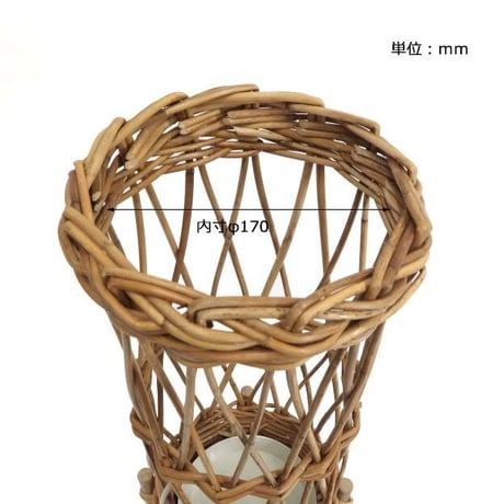 RATTAN UMBRELLA STAND / スマートなサイズ感のラタン傘立て / アラログ アンブレラスタンド THE AROROG / アラログ サイズ : φ200×h550mm