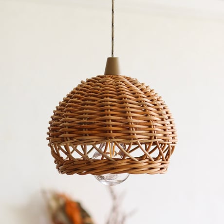 THE AROROG RATTAN SHADE LAMP / ペンダントライト with ハングランプ タイプ2
