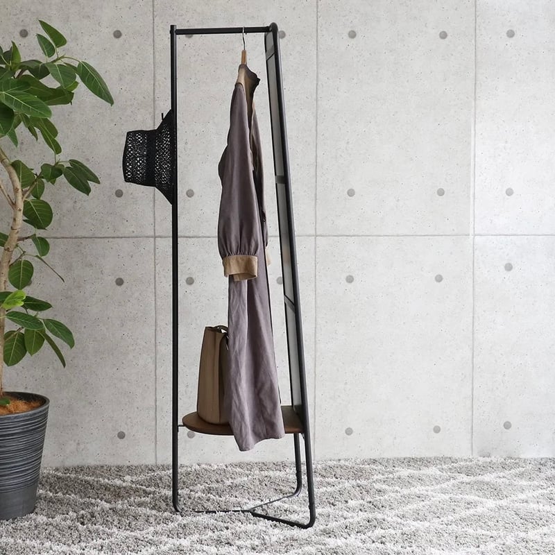 Mirror Hanger tras / 姿見と収納。全身ミラーとハンガーラックが