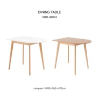 SIDE ARCH DINING TABLE / ダイニングテーブル / ナチュラル , ホワイト / コンパクトテーブル / ナチュラルインテリア