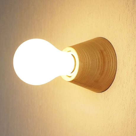 Wood Recep LIGHT / コーン / ウッドレセップカバーコーン / natural / アッシュ材 / LED電球専用