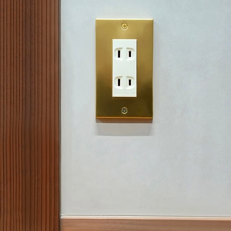 SWITCH PLATE / シンプルで美しい質感のコンセントプレート / STAINLESS , BRASS