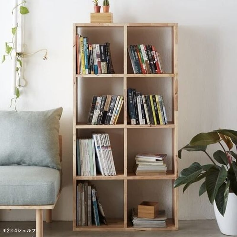 NATURAL WOOD SHELF 2×4 / オープンシェルフ / ディスプレイラック /