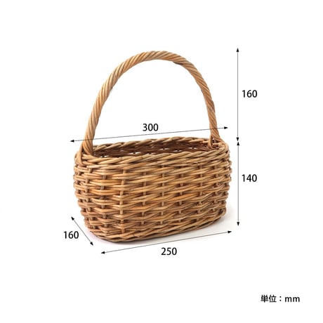 THE AROROG OVAL BASKET / キッチン収納 / グリーンバスケット