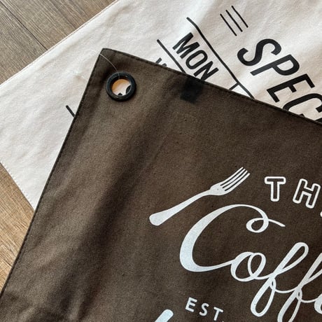 INTERFORM / 壁面に飾りたくなるCAFE TIME MAT / white , black 2枚セット / 45×65cm