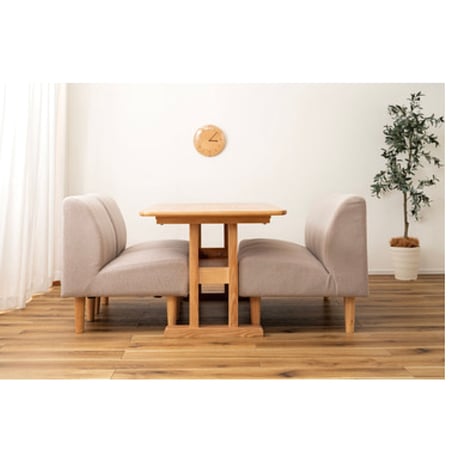 Compact fabric sofa / 1,2 SEATER / ダイニングソファー / DINING SOFA / 1人掛けソファ 2人掛けソファ / BEIGE