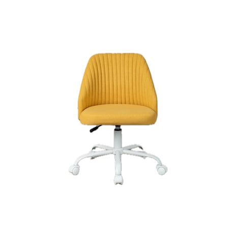 FABRIC CHAIR / 空間に明るさをプラスしてくれるおしゃれなチェア / ワークスペース / デスクチェア / IVORY , YELLOW , GRAY / ガス圧式 昇降チェア