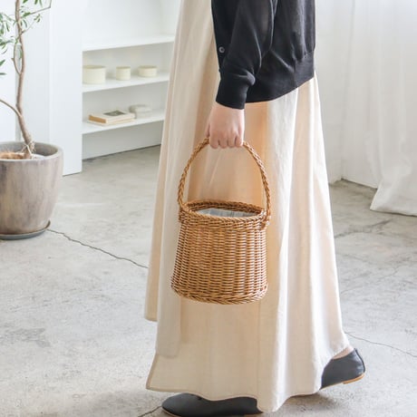 UTILE ROUND BAG / ユティル ナイール ラウンドバッグ / ナチュラル