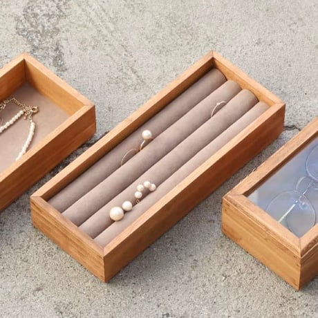 PINE WOOD Accessory box 03 / パイン材を使用した3段のアクセサリーケース