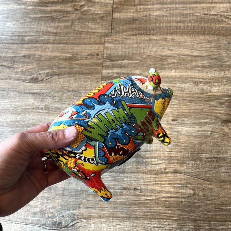 廃盤 「Poppin Pig」タグ付き POPな貯金箱で眺めて貯めようPIG COIN BANK / LUCKY PIGGY