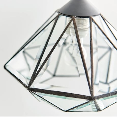 GRASS PENDANT LIGHT /  奥行きのある光の反射がエレガントな趣を放つガラス照明 / E17 LED電球