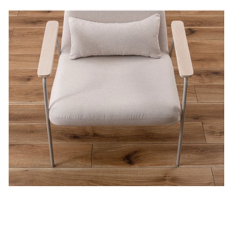 LOUNGE CHAIR / ラウンジチェア / ivory , gray / ファブリック / サイズ : W66.5xD80xH81(SH43)cm