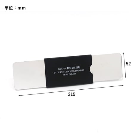 Aluminum flip mirror / アルミ製のケースに鏡が内蔵されたポータブルミラー / COOL GRAY , BLACK / POSTGENERAL
