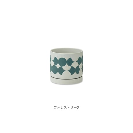 RETRO CERAMIC POT 03 / マットな質感に繊細で美しい柄を施したパターンポット。