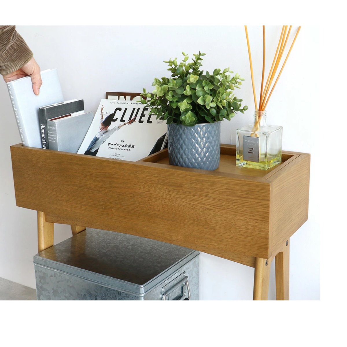 reviv of  マルチテーブルラック オリーブグリーン やっと買えるようになった！」かなり薄く収納できる話題の