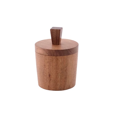 WOOD CASE with mirror / 収納も身支度もできる ミラー付きの可愛い木の小物入れ