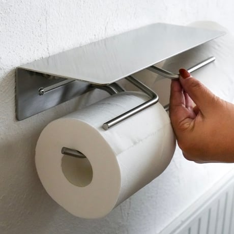 STAINLESS toilet "PAPER HOLDER / PUT スタイリッシュハウスパーツシリーズ / ダブルペーパーホルダー