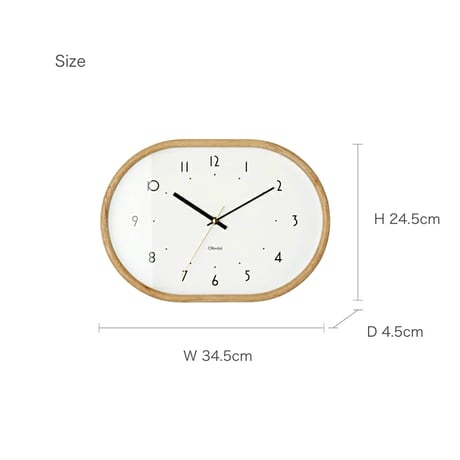 Mutka wall clock / 人気の北欧テイストやナチュラルスタイルのコーディネートに合わせやすいデザイン / 掛け時計 時計 壁時計 / ウォールクロック 北欧 / リビングダイニング