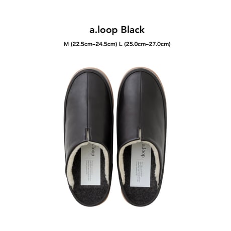 a.loop / room shoes / camel , navy , gray , black . M (22.5cm~24.5cm)  women  L (25.0cm~27.0cm)  men
