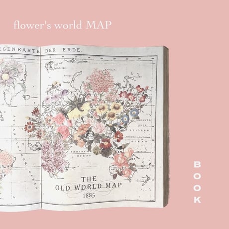 WALL BOOK ART flowers  / 装飾 インテリア / ウォールデコ / ART FRAME