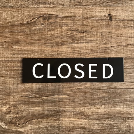 OPEN / CLOSED SIGN STAND / 2種 OPEN/CLOSED プレート付き / ブラックボードスタンド  ※掛けチェーンなし