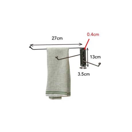 kitchen towel hanger / 心地良く便利に使える アイアン収納パーツ / タオルハンガー